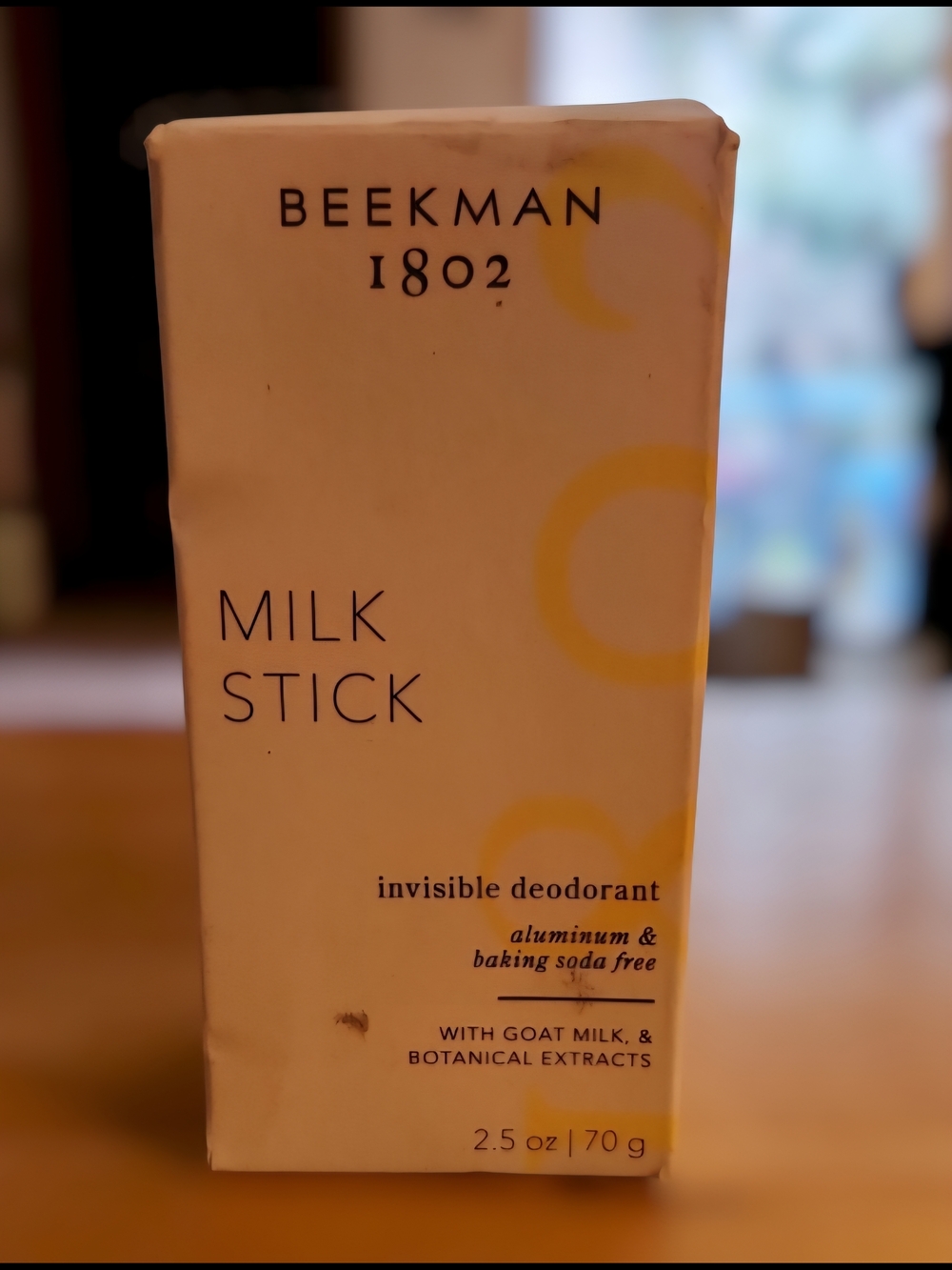 BEEKMAN 1802 Milk Stick Invisible Deodorant 2.5oz NIB